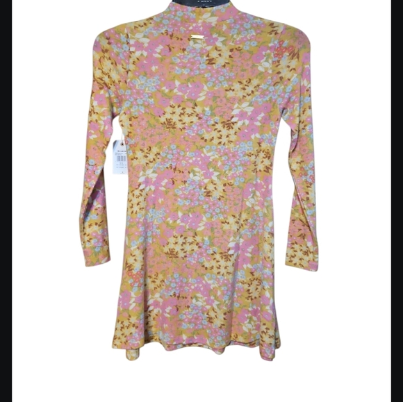 NWT Billabong Vibrant Floral Knit Dress - Picture 2 of 6